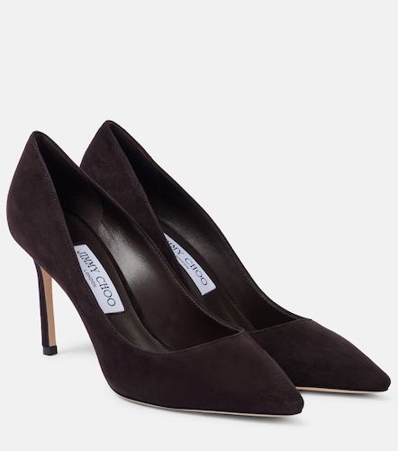 Escarpins Romy 85 en daim - Jimmy Choo - Modalova
