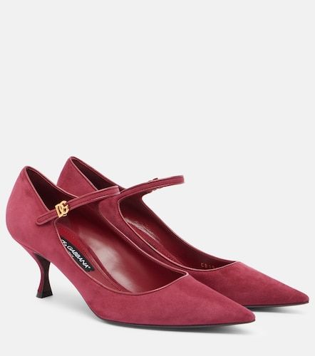 Escarpins Mary Jane DG en daim et cuir - Dolce&Gabbana - Modalova