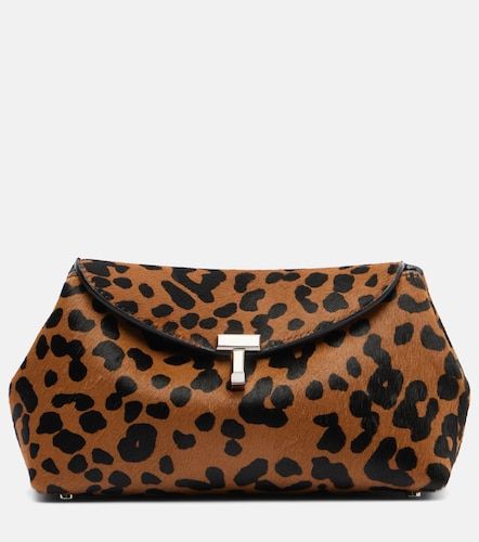 Pochette T-Lock Mini en cuir façon poulain - Toteme - Modalova