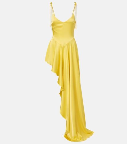 Robe asymétrique en satin - David Koma - Modalova