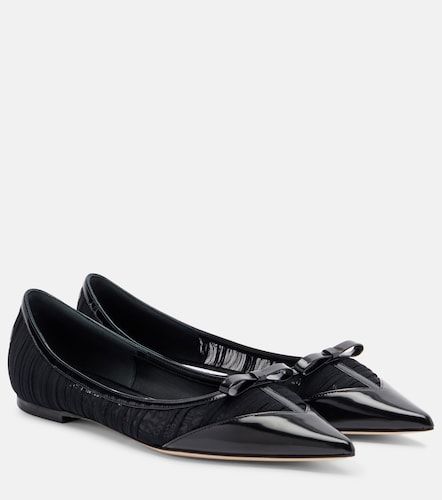 Ballerines Love en résille et cuir - Jimmy Choo - Modalova