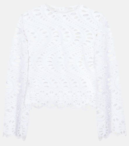 Top en coton à broderies anglaises - Giambattista Valli - Modalova