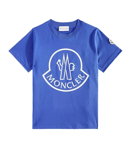 T-shirt imprimé en coton à logo - Moncler Enfant - Modalova