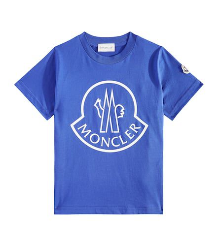 T-shirt imprimé en coton à logo - Moncler Enfant - Modalova