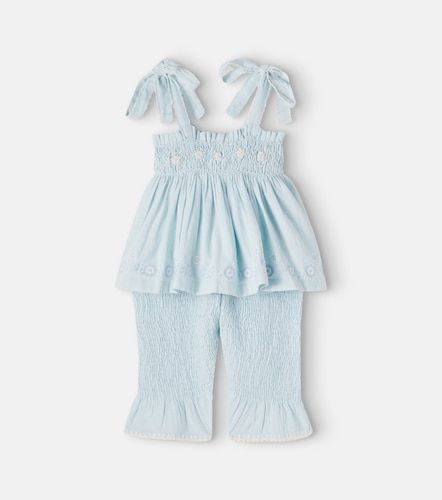 Ensemble top et short Maya en coton et lin - Bebe Organic - Modalova
