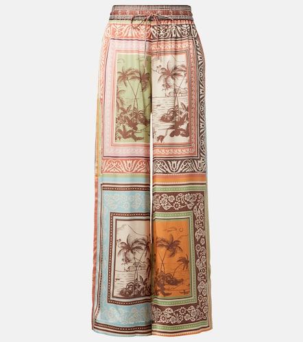 Alémais Pantalon ample Alberta en satin de soie - Alemais - Modalova