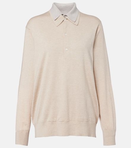 Polo en soie, laine et cachemire - Acne Studios - Modalova