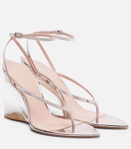 Alaïa Sandales Invisible compensées en cuir - Alaia - Modalova