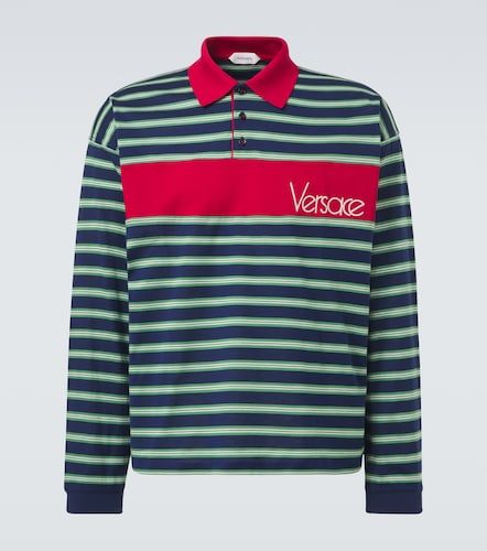 Versace Polo en coton à rayures - Versace - Modalova