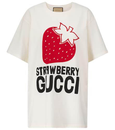 T-shirt Strawberry Gucci en coton - Gucci - Modalova