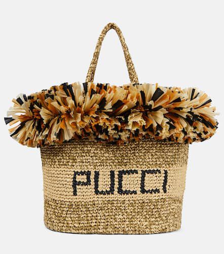 Pucci Cabas en raphia à logo - Pucci - Modalova