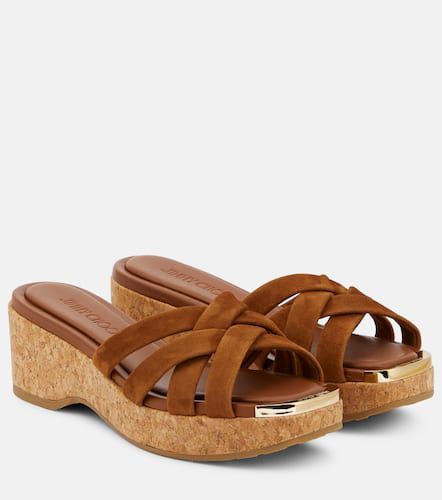 Jimmy Choo Mules Maribou 50 en daim - Jimmy Choo - Modalova