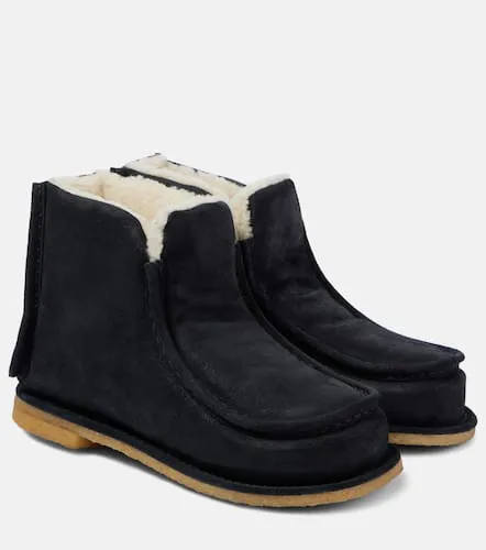 Bottines en cuir et shearling - JW Anderson - Modalova