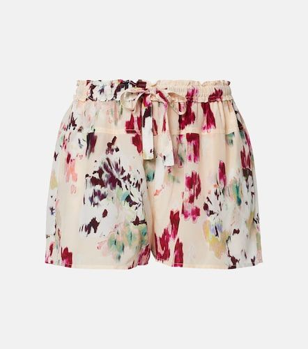 Short Aurielle en soie à imprimé floral - Ulla Johnson - Modalova