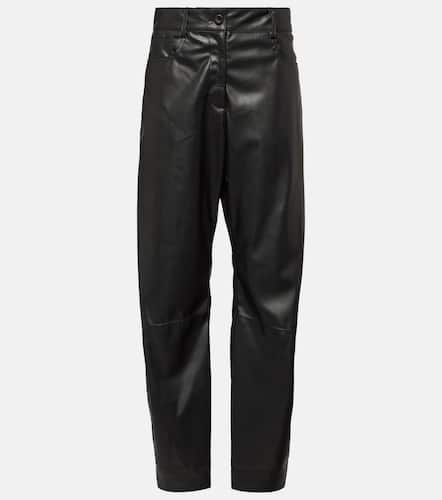 Pantalon droit en cuir synthétique - Stella McCartney - Modalova