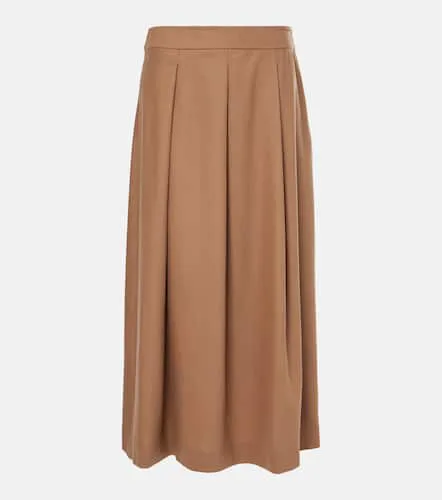 Jupe midi plissée Caterina en laine - 'S Max Mara - Modalova