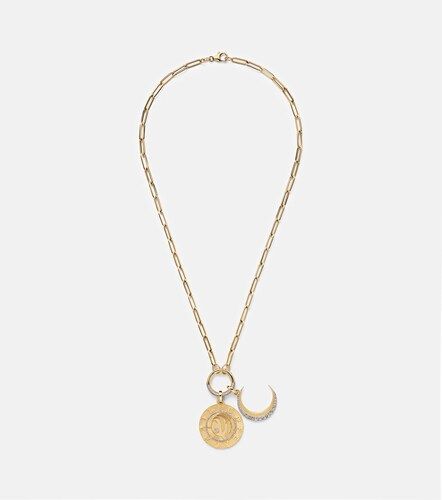 Collier Infinite Gratitude & Crescent en or 18 ct et diamant - FoundRae - Modalova