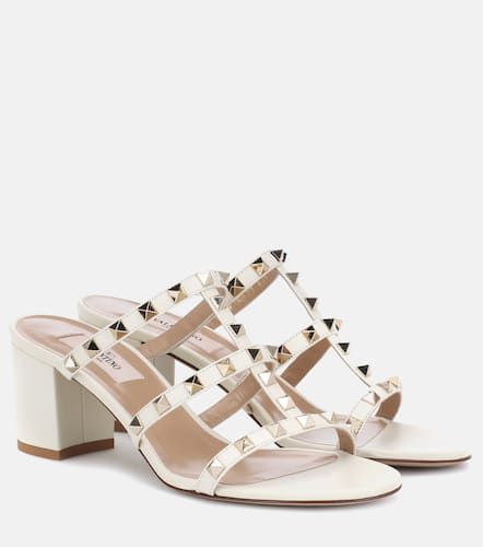 Mules Rockstud Spike en cuir - Valentino Garavani - Modalova