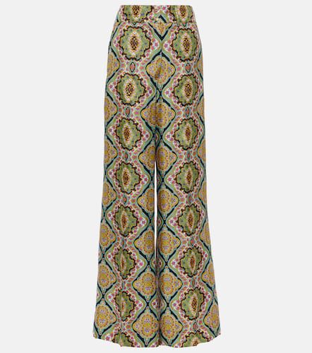 Pantalon ample imprimé en soie - Etro - Modalova