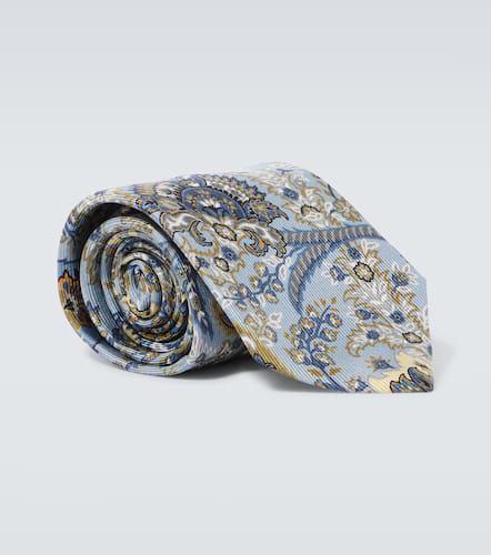 Cravate en jacquard de soie à fleurs - Etro - Modalova