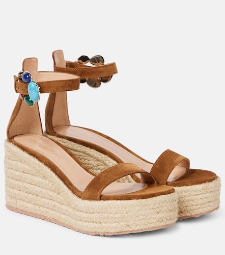 Espadrilles  plateforme en daim  ornements - Gianvito Rossi - Modalova