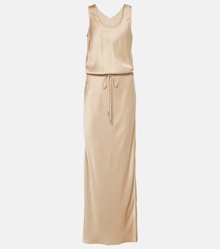 Robe longue en satin - Brunello Cucinelli - Modalova