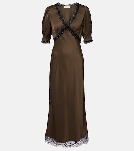 Robe midi Annina en satin et dentelle - Rixo - Modalova