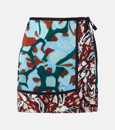 Mini-jupe portefeuille Gabrinas à imprimé - Dries Van Noten - Modalova