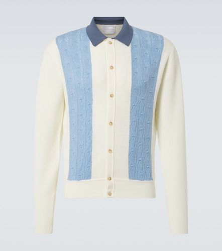 Cardigan en laine à empiècements - King & Tuckfield - Modalova