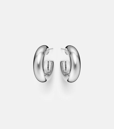 Boucles d'oreilles créoles Samira Micro en plaqué rhodium - Jennifer Fisher - Modalova