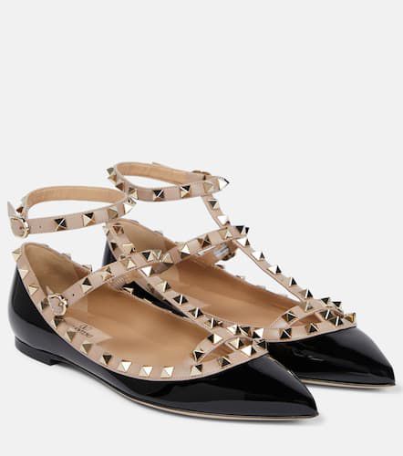 Ballerines Rockstud en cuir - Valentino Garavani - Modalova