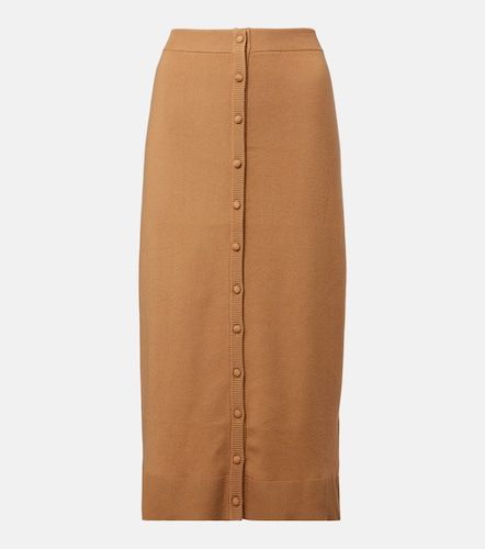 Jupe midi en laine mélangée - Victoria Beckham - Modalova
