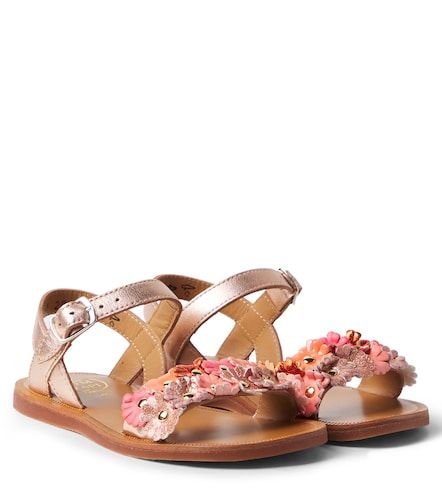 Sandales Plagette Multi Flo en cuir - Pom d'Api - Modalova