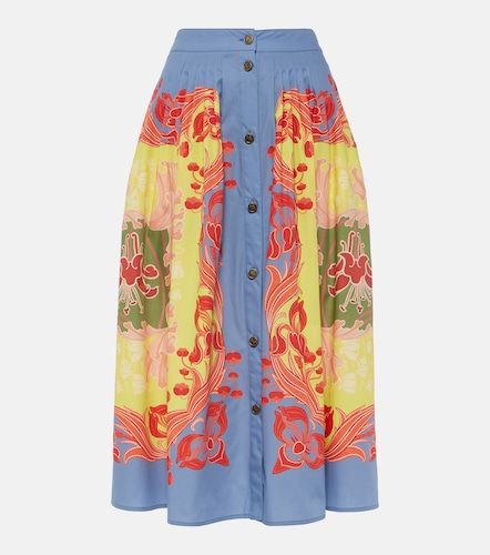Jupe midi en popeline de coton imprimée - Etro - Modalova
