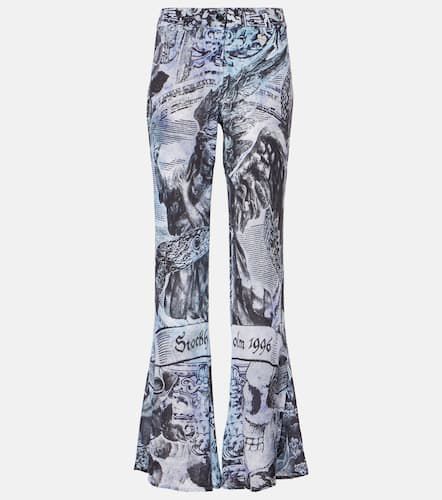 Pantalon évasé imprimé à taille haute - Acne Studios - Modalova