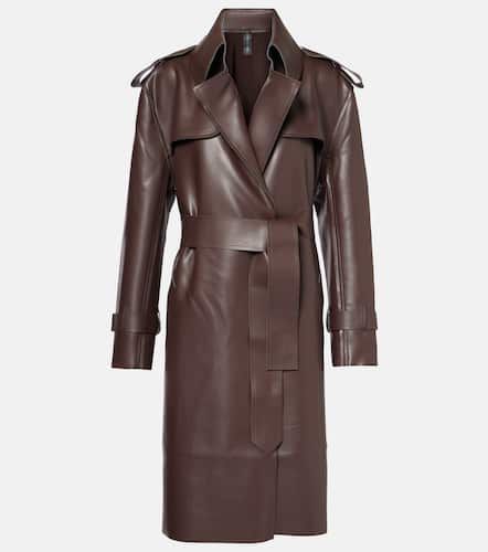 Trench-coat en cuir synthétique - Norma Kamali - Modalova