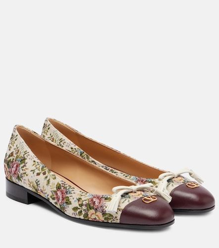 Ballerines Valet du Roi en jacquard à fleurs - Valentino Garavani - Modalova