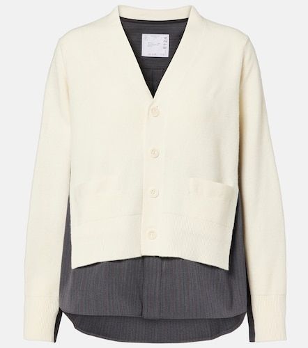 Sacai Cardigan rayé en laine - Sacai - Modalova