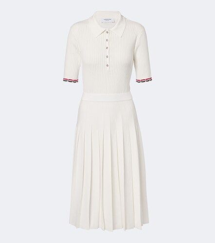 Robe polo en coton pointelle - Thom Browne - Modalova