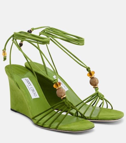 Sandales compensées Lola en daim à ornements - Jimmy Choo - Modalova