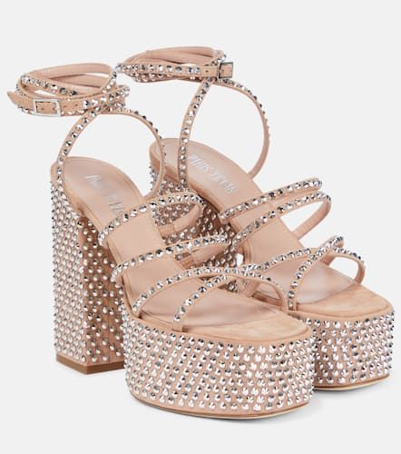 Sandales Holly Evita  plateau en daim  cristaux - Paris Texas - Modalova