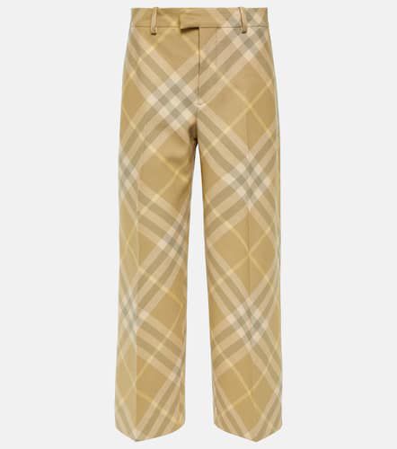 Pantalon ample Check en laine - Burberry - Modalova