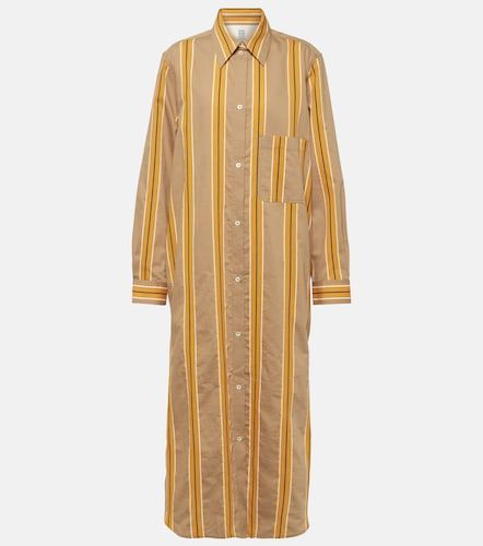 Robe chemise en coton mélangé à rayures - Toteme - Modalova
