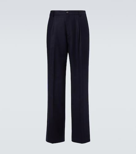 Pantalon ample en flanelle de laine - Dries Van Noten - Modalova