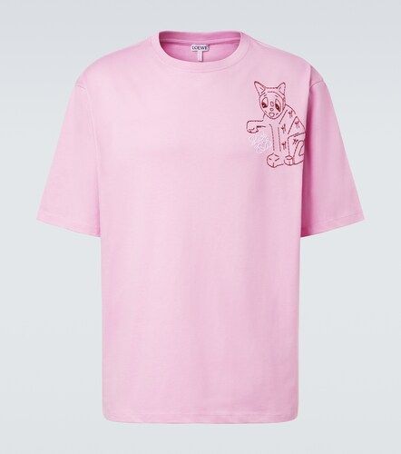 X Louis Wain – T-shirt brodé en coton - Loewe - Modalova