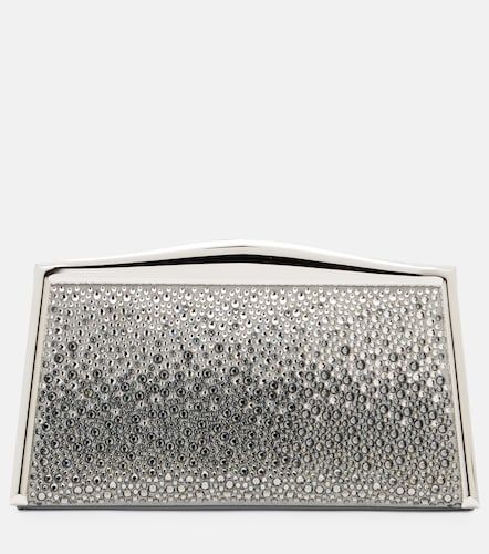 Pochette Jolie en daim à cristaux Swarovski® - Elie Saab - Modalova