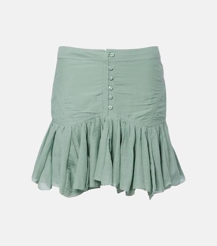 Mini-jupe Daneen en coton mélangé à volants - Marant Etoile - Modalova