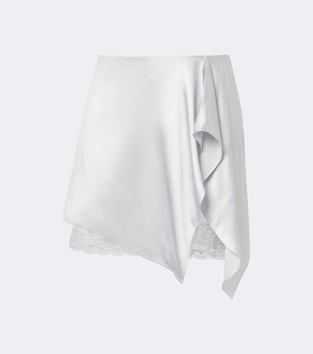 Mini-jupe en satin à dentelle - Acne Studios - Modalova