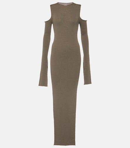 Robe longue en laine à découpes - Rick Owens - Modalova