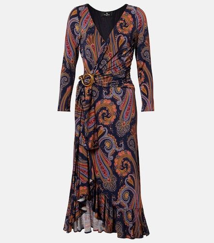 Robe portefeuille à imprimé cachemire - Etro - Modalova